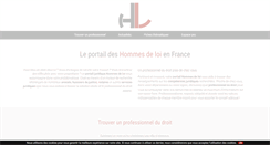 Desktop Screenshot of hommes-de-loi.fr
