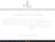 Tablet Screenshot of hommes-de-loi.fr